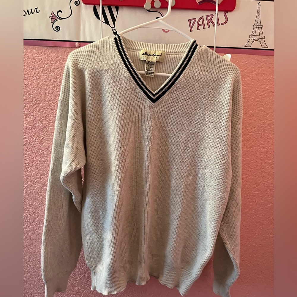 Eddie Bauer V Neck Sweater Size S